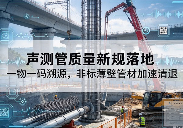 久治声测管质量新规落地，一物一码溯源，非标薄壁管材加速清退
